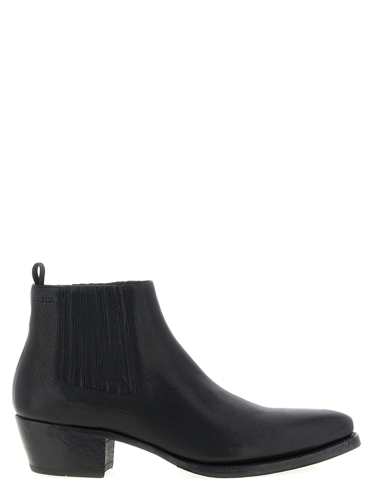 PRADA Chelsea Ankle Boots Black