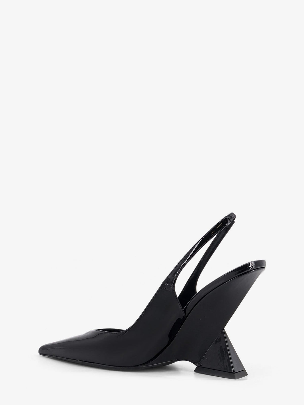 The Attico Women's Cheope Patent Leather Décolleté Black, view 3
