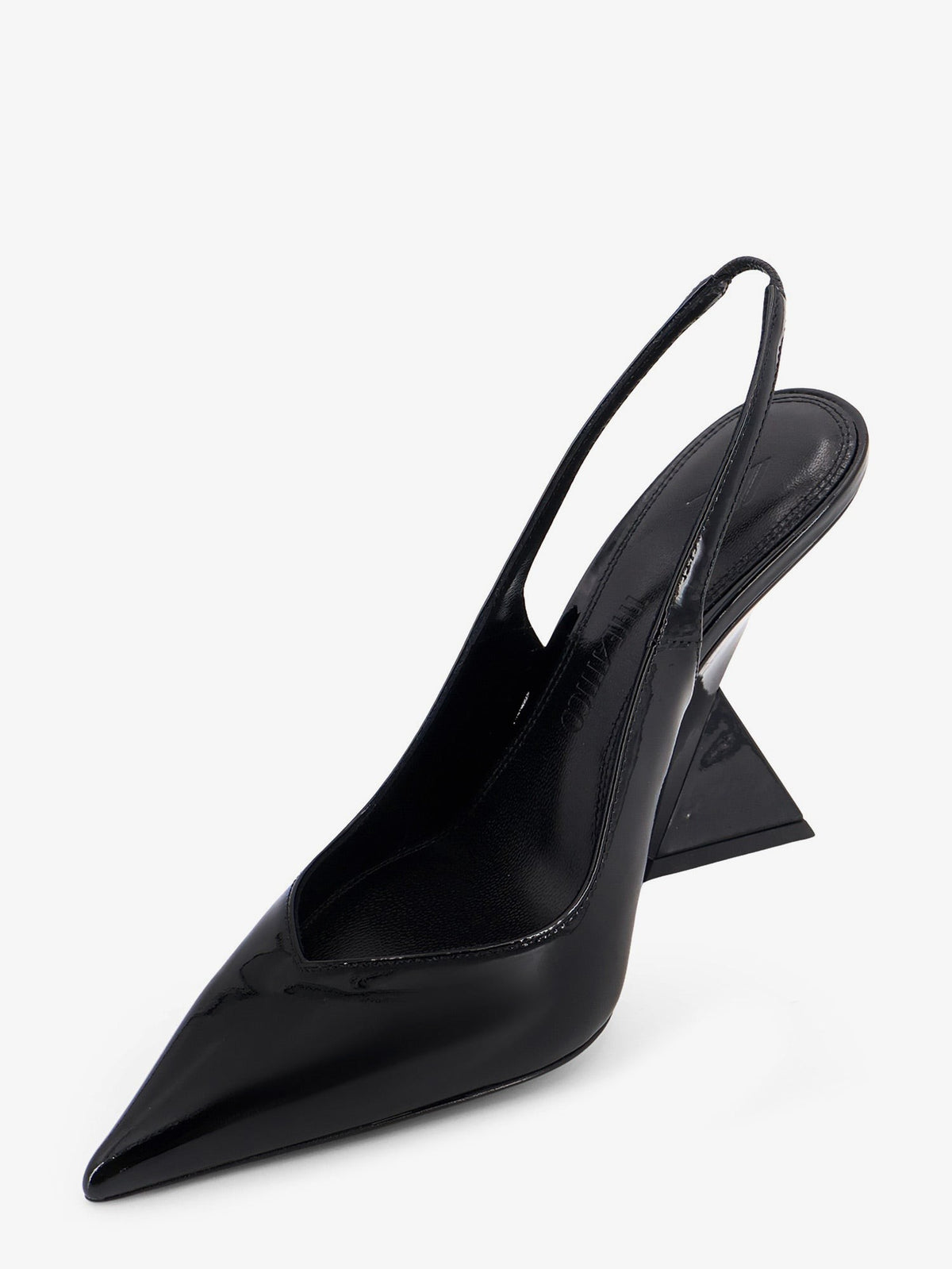 The Attico Women's Cheope Patent Leather Décolleté Black, view 4