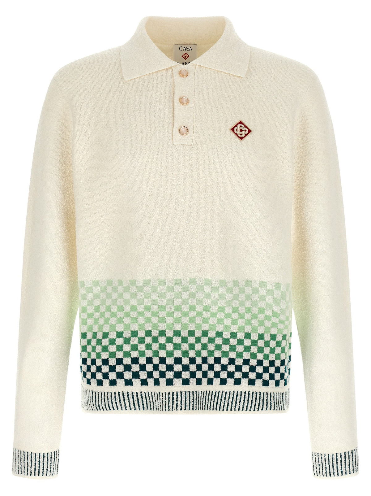 Casablanca Chess Polo Shirt Green