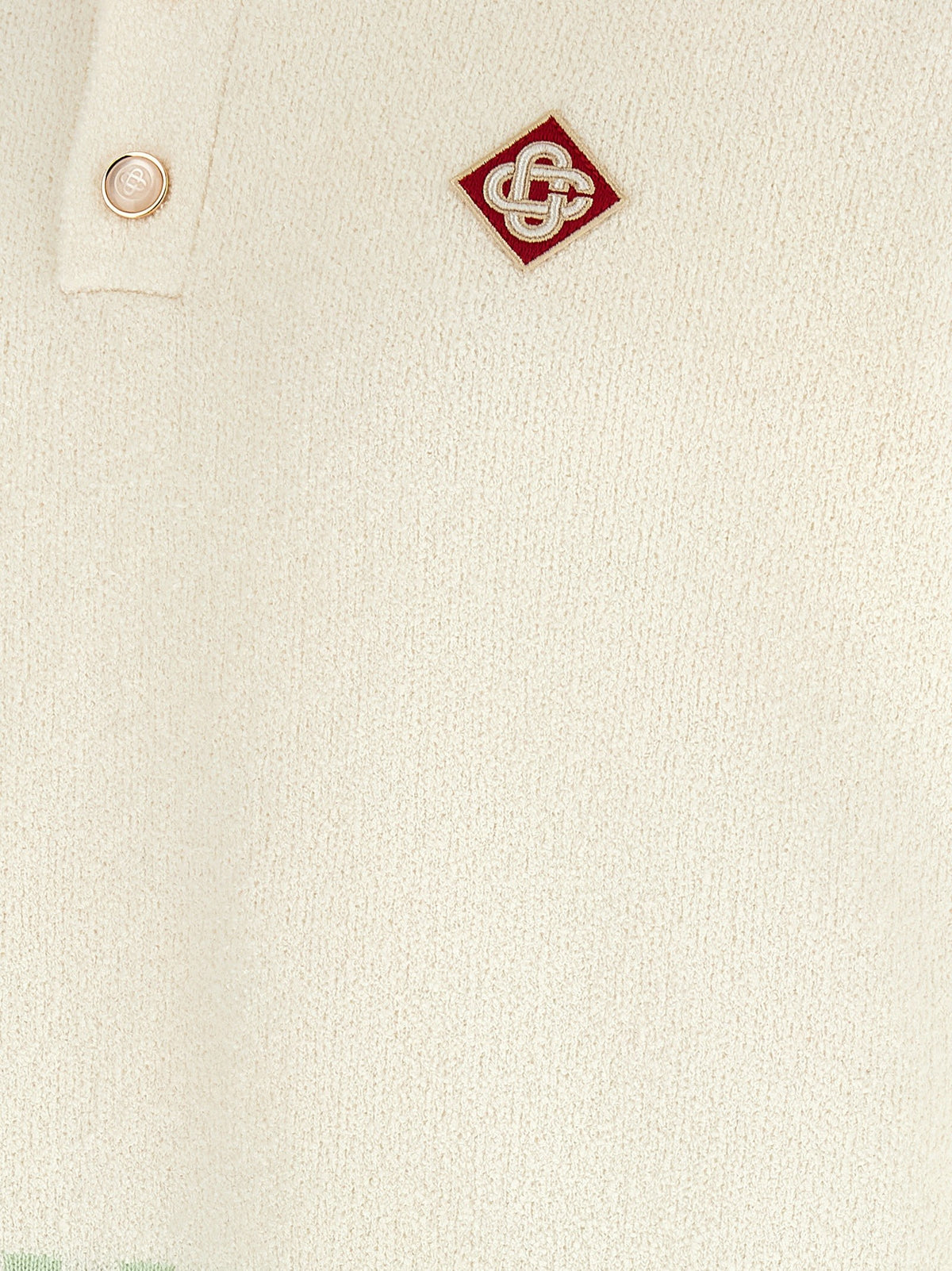 Casablanca Chess Polo Shirt Green
