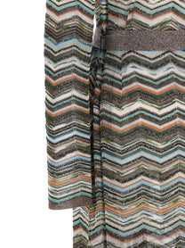 Missoni Chevron Lamé Cardigan Gold