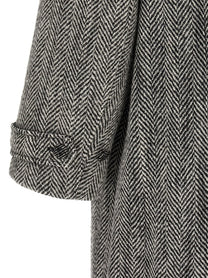 Dolce&amp;Gabbana Chevron Wool Coat Gold