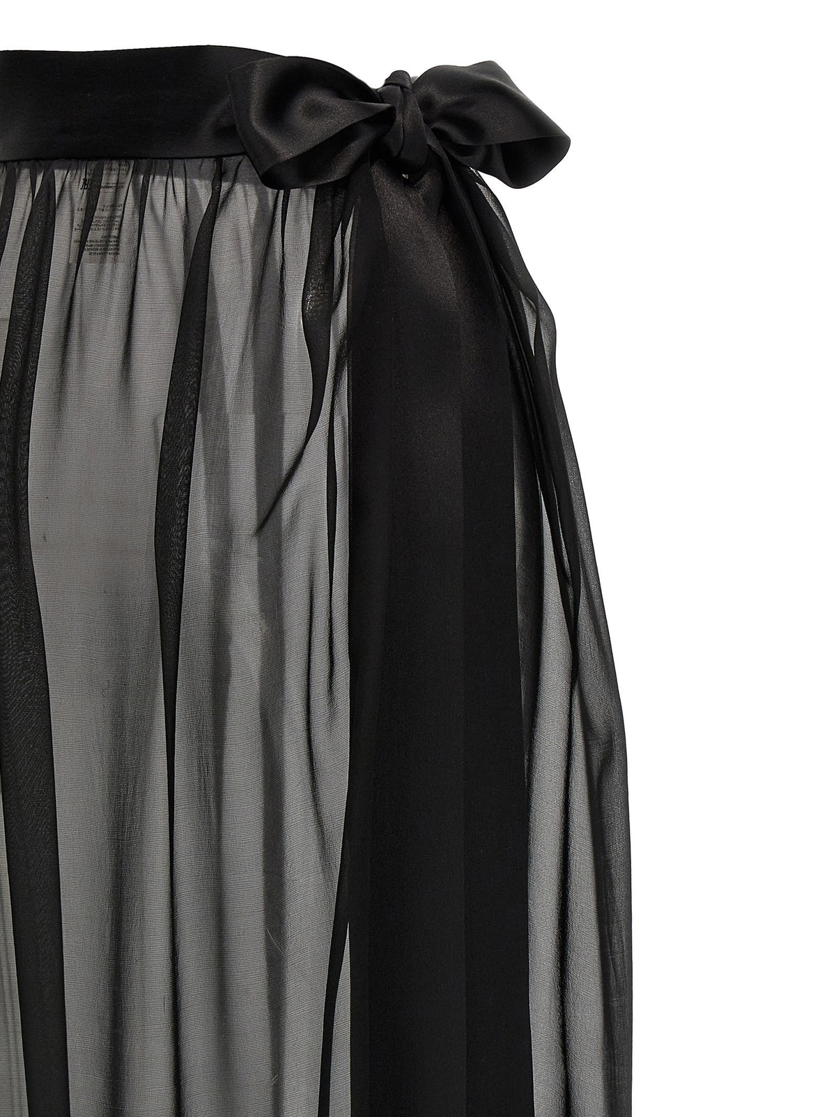 Dolce &amp; Gabbana Chiffon Long Skirt Black