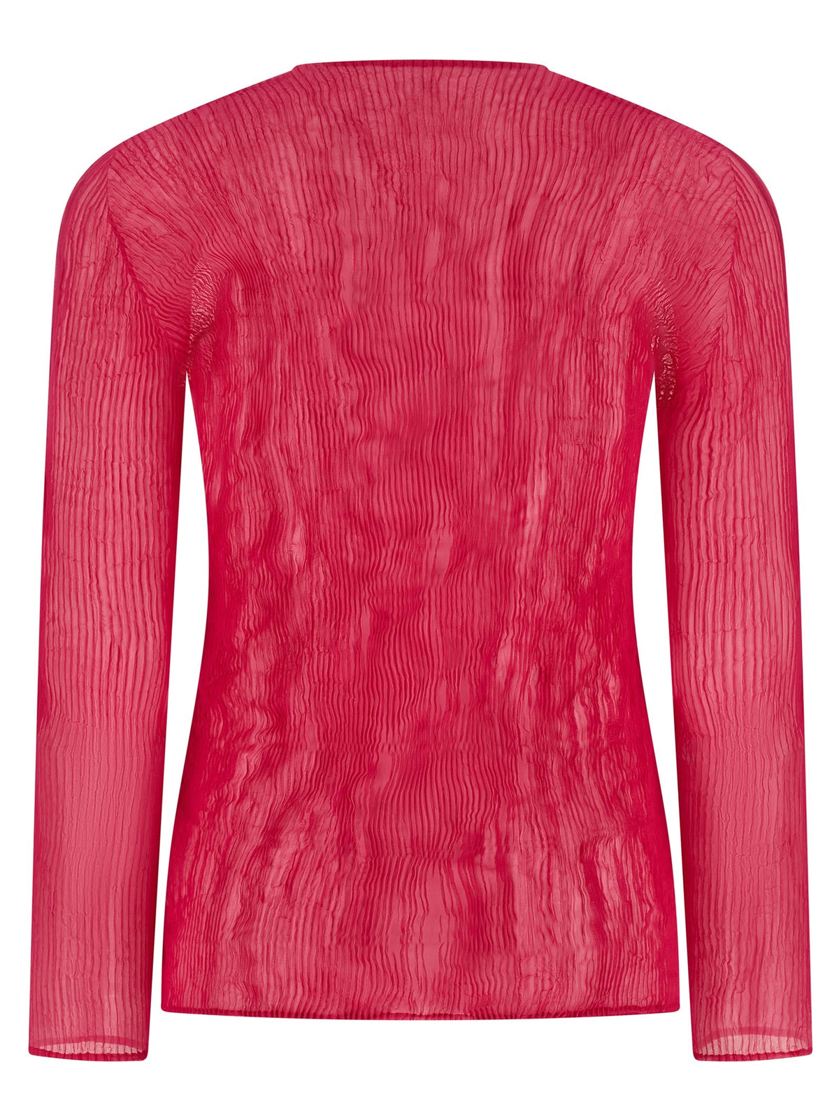 ISSEY MIYAKE Chiffon Twist Top Pink