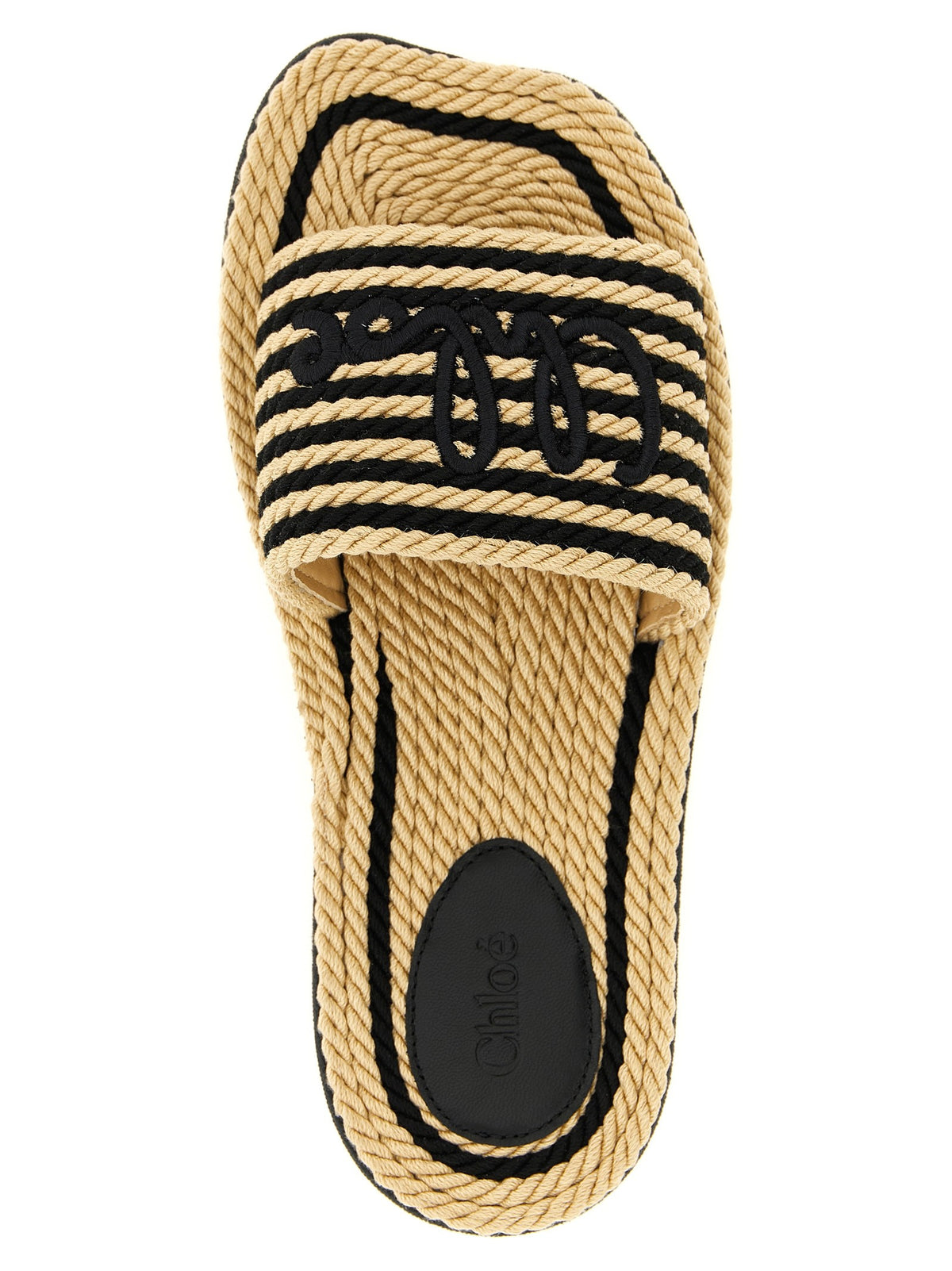Chloé Women's Chloé Sand Recycled Rope Sandals Black