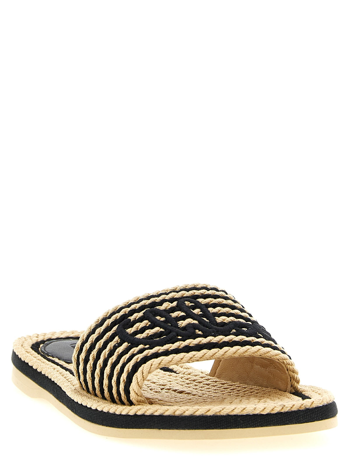 Chloé Women's Chloé Sand Recycled Rope Sandals Black