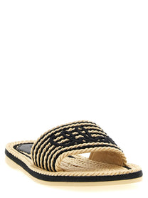 Chloé Women's Chloé Sand Recycled Rope Sandals Black