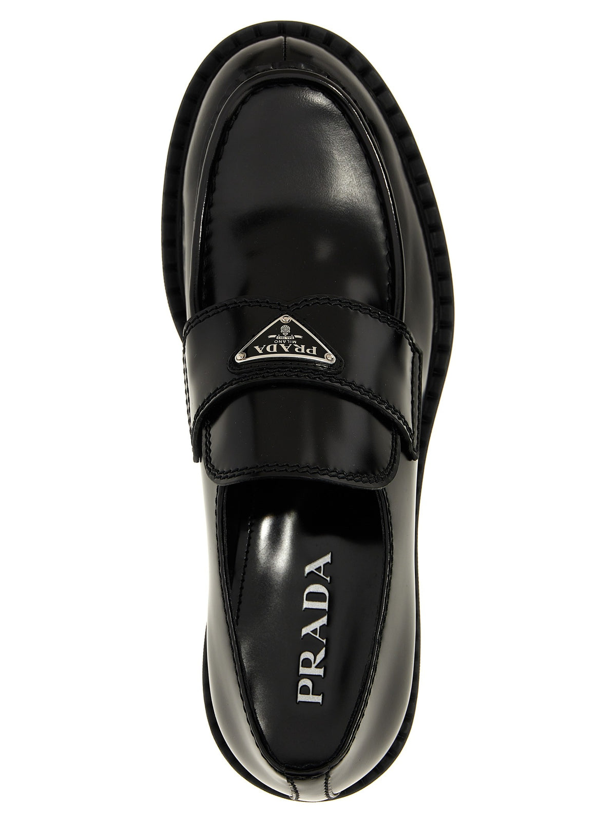 PRADA Chocolate Loafers Black