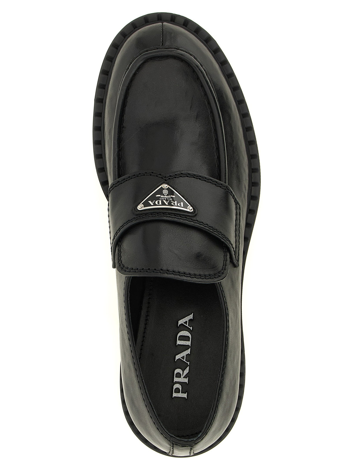 PRADA Chocolate Loafers Black