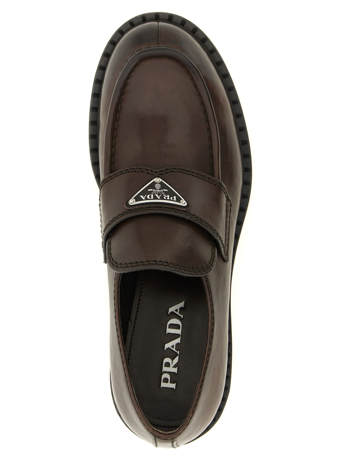 PRADA Chocolate Loafers Brown
