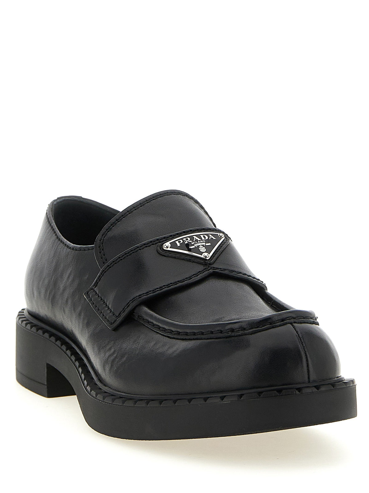 PRADA Chocolate Loafers Black