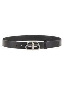 Balenciaga Men's Cintura BB in Pelle Black