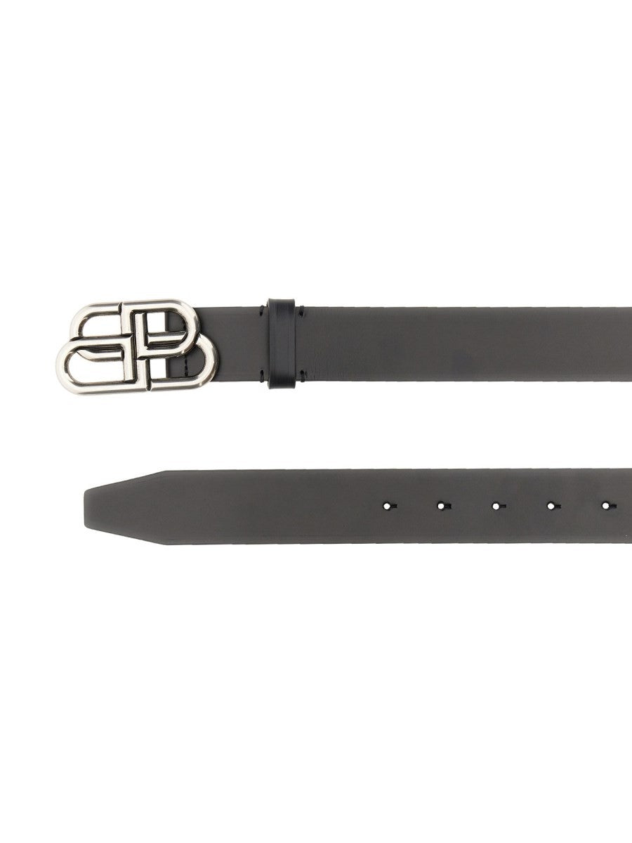 Balenciaga Men's Cintura BB in Pelle Black