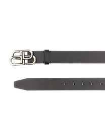 Balenciaga Men's Cintura BB in Pelle Black