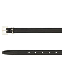 Saint Laurent Women's Cintura Cassandre Sottile Black