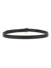 Saint Laurent Women's Cintura Cassandre Sottile Black