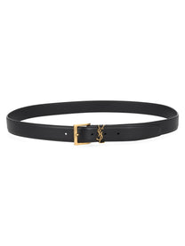 Saint Laurent Men's Cintura Cassandre Black