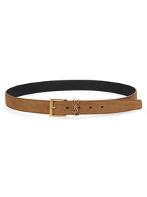 Saint Laurent Men's Cintura Cassandre Brown