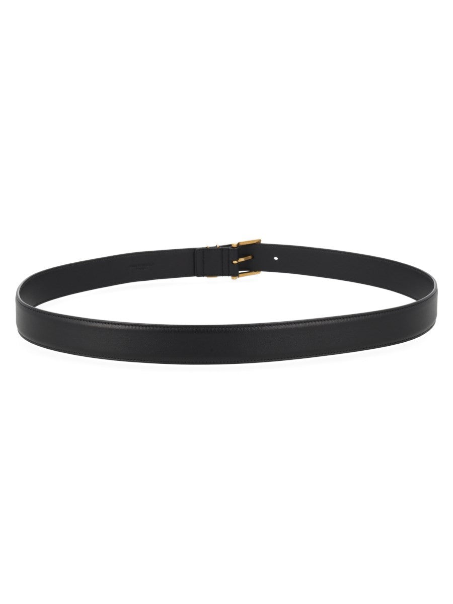 Saint Laurent Men's Cintura Cassandre Black