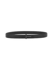 Tom Ford Men's Cintura Con Fibbia Black
