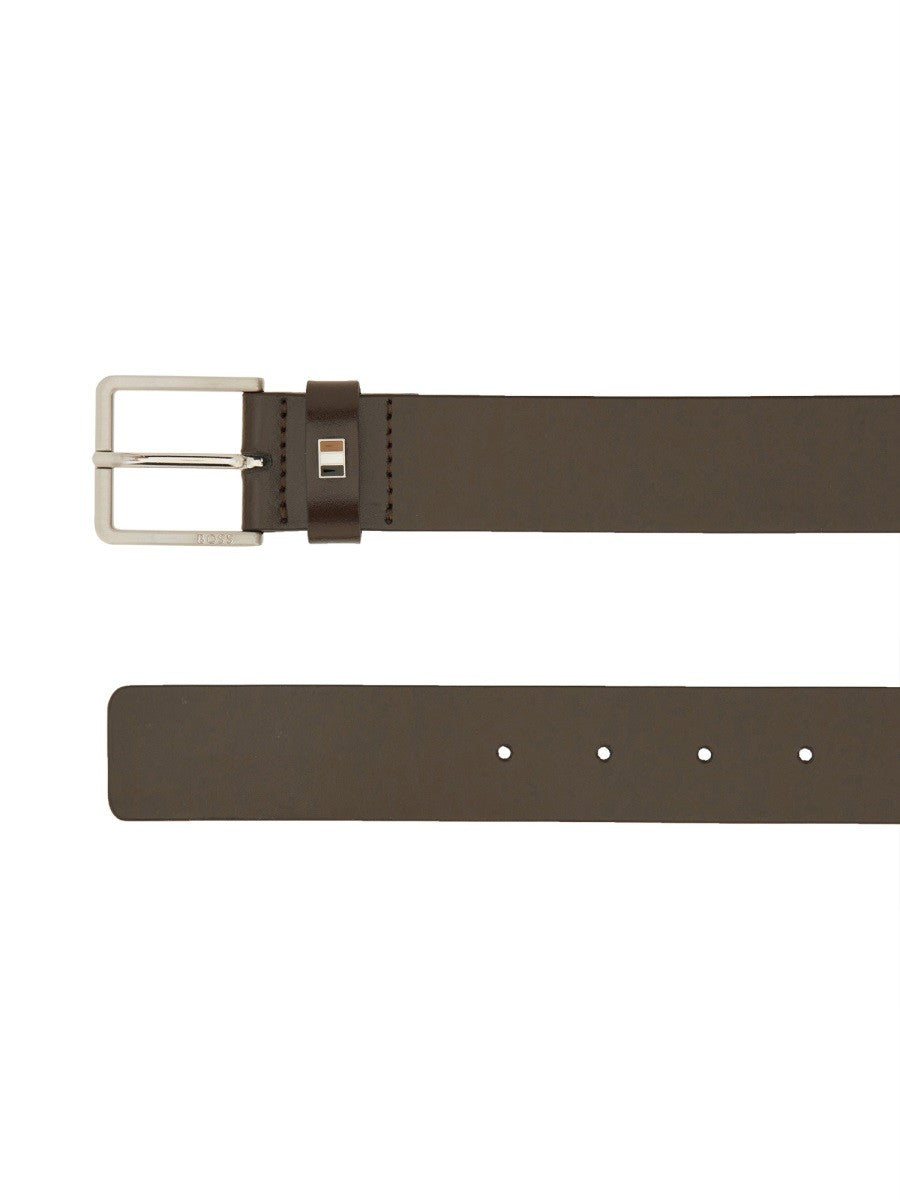 BOSS Men's Cintura Con Brown