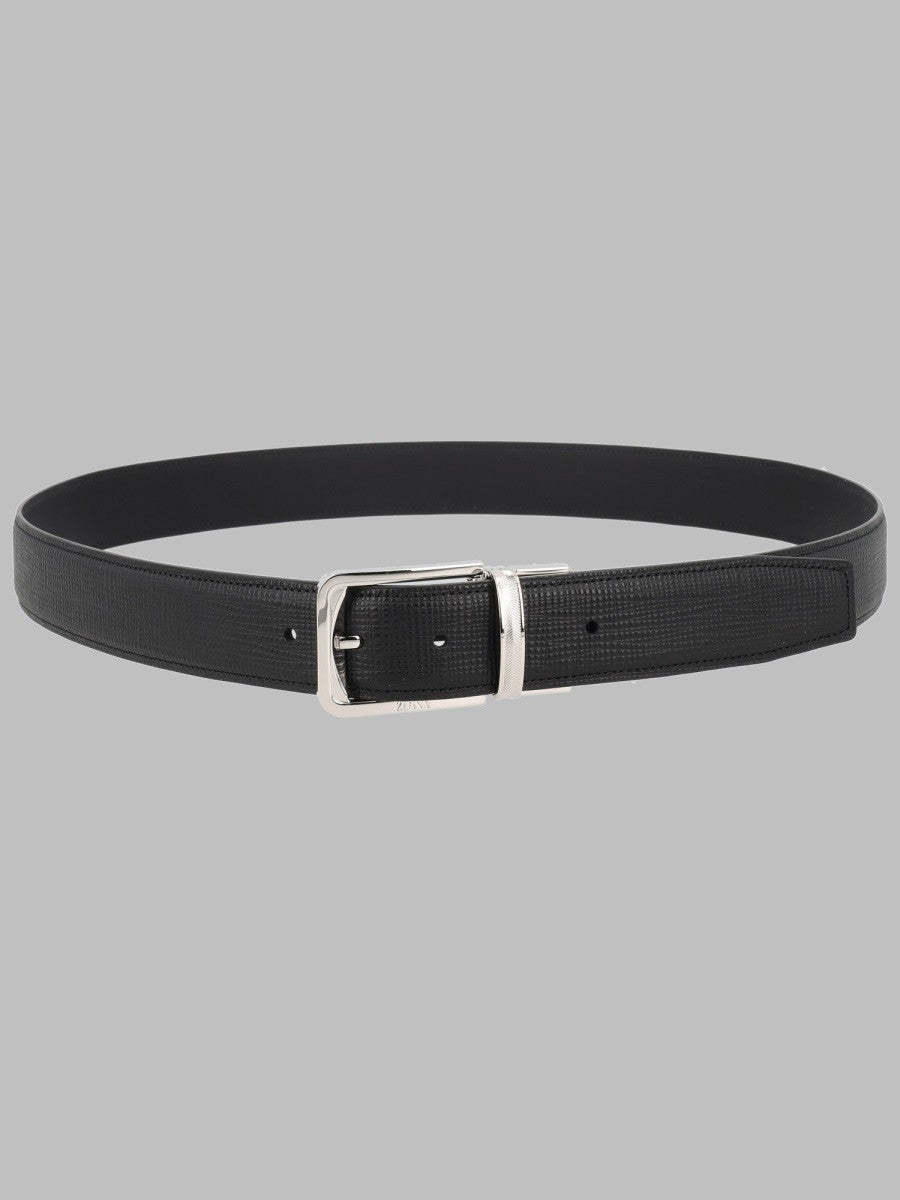 Zegna Men's Cintura Palladio Black