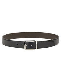 Zegna Men's Cintura Reversibile Palladio Black