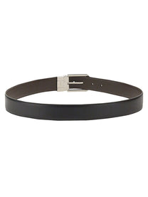 Zegna Men's Cintura Reversibile Palladio Black