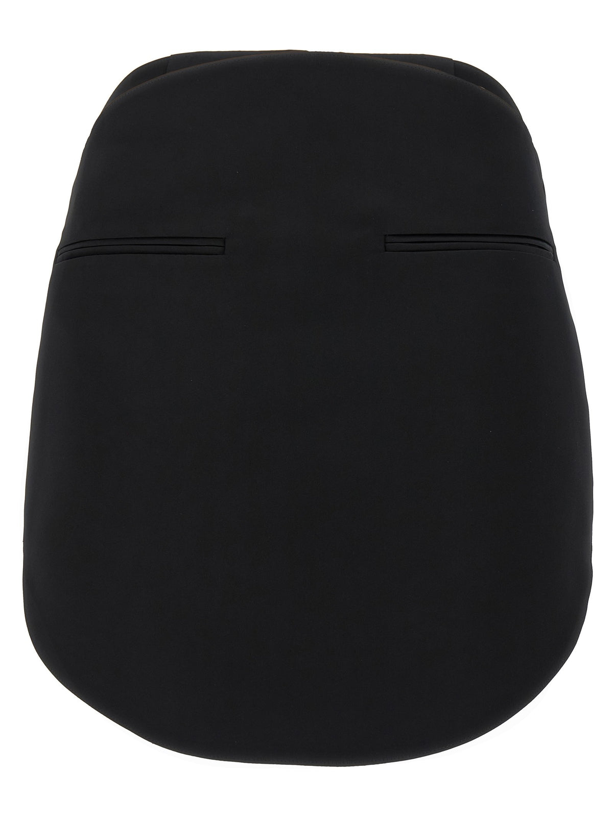 courrèges Circle Satin Skirt Black