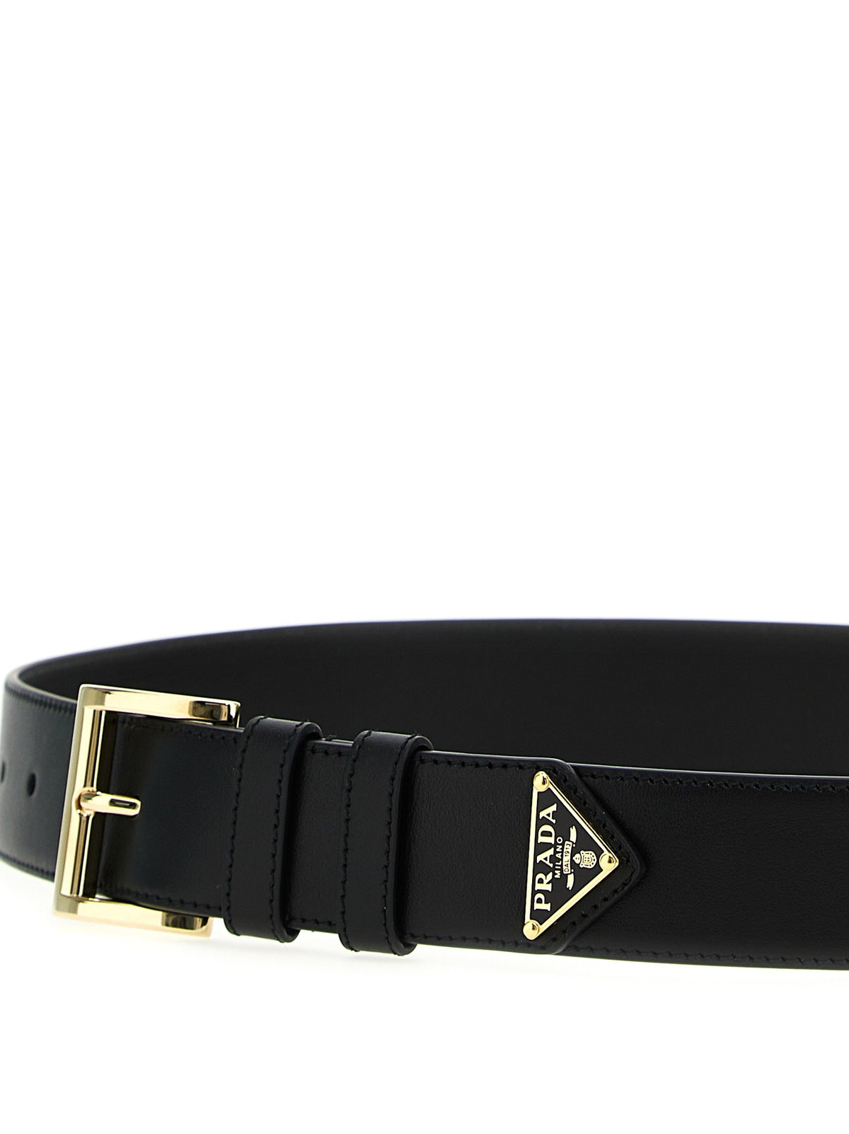 PRADA City Calf Belt Black