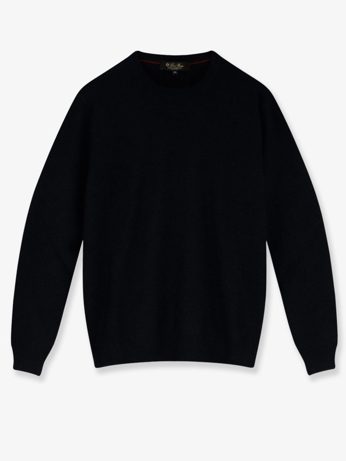 Loro Piana Men's Classic Baby Cashmere Sweater Black
