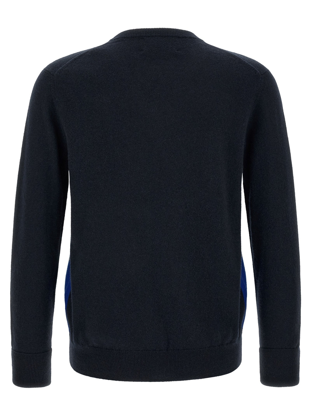 Ballantyne Classic Diamond Intarsia Sweater Blue