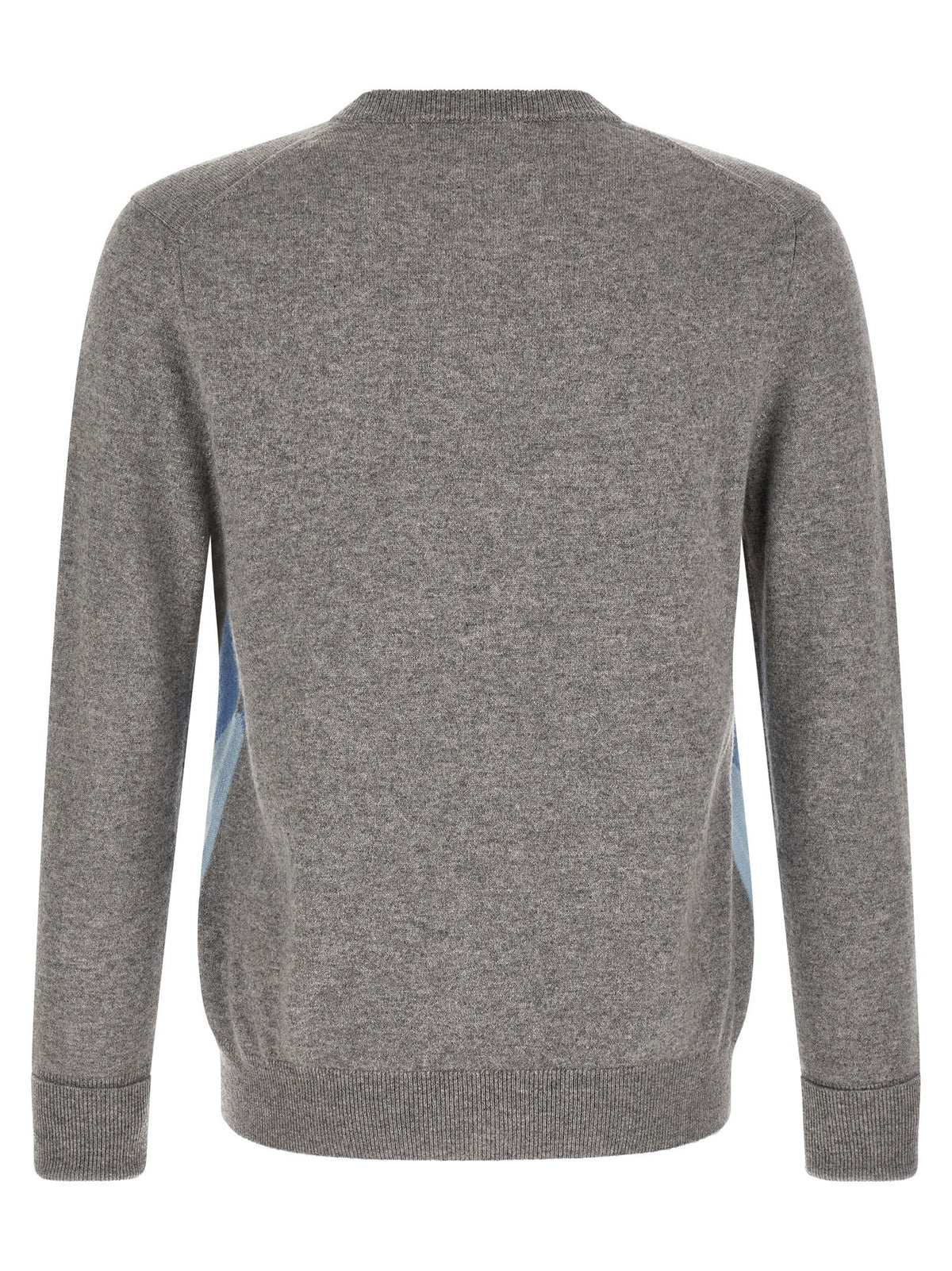 Ballantyne Classic Diamond Intarsia Sweater Grey