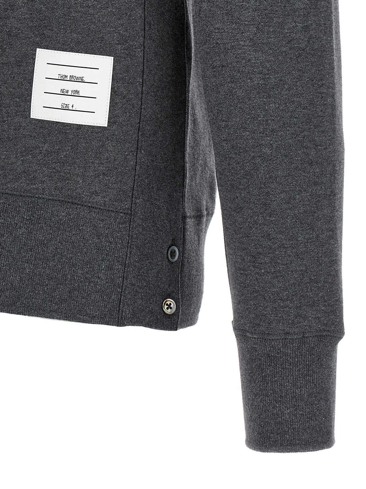 Thom Browne Classic Loopback Bar Sweatshirt Grey