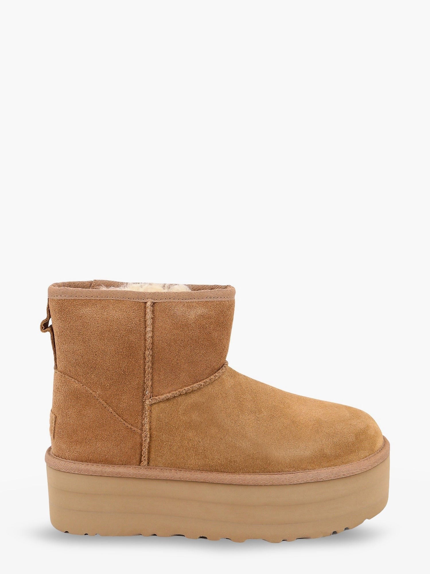 UGG Women's Classic Mini Platform Suede Ankle Boots Brown