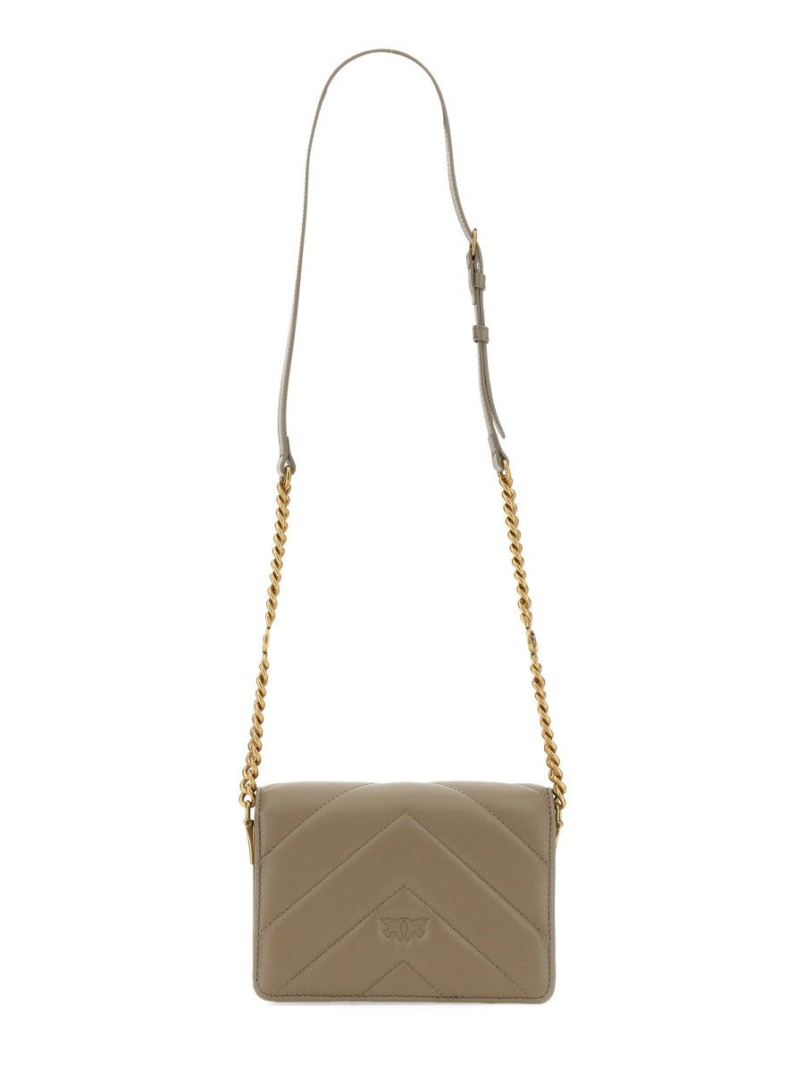 Pinko Women's Click Mini Love Bag Beige