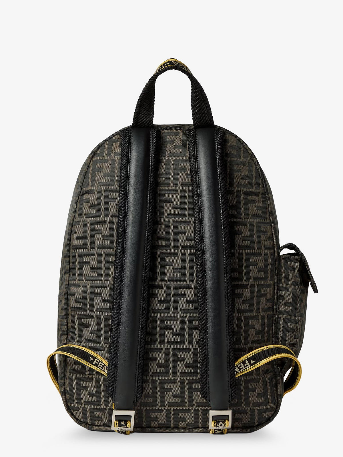 Fendi Men's Climb FF Zucca Technical Fabric Backpack Black