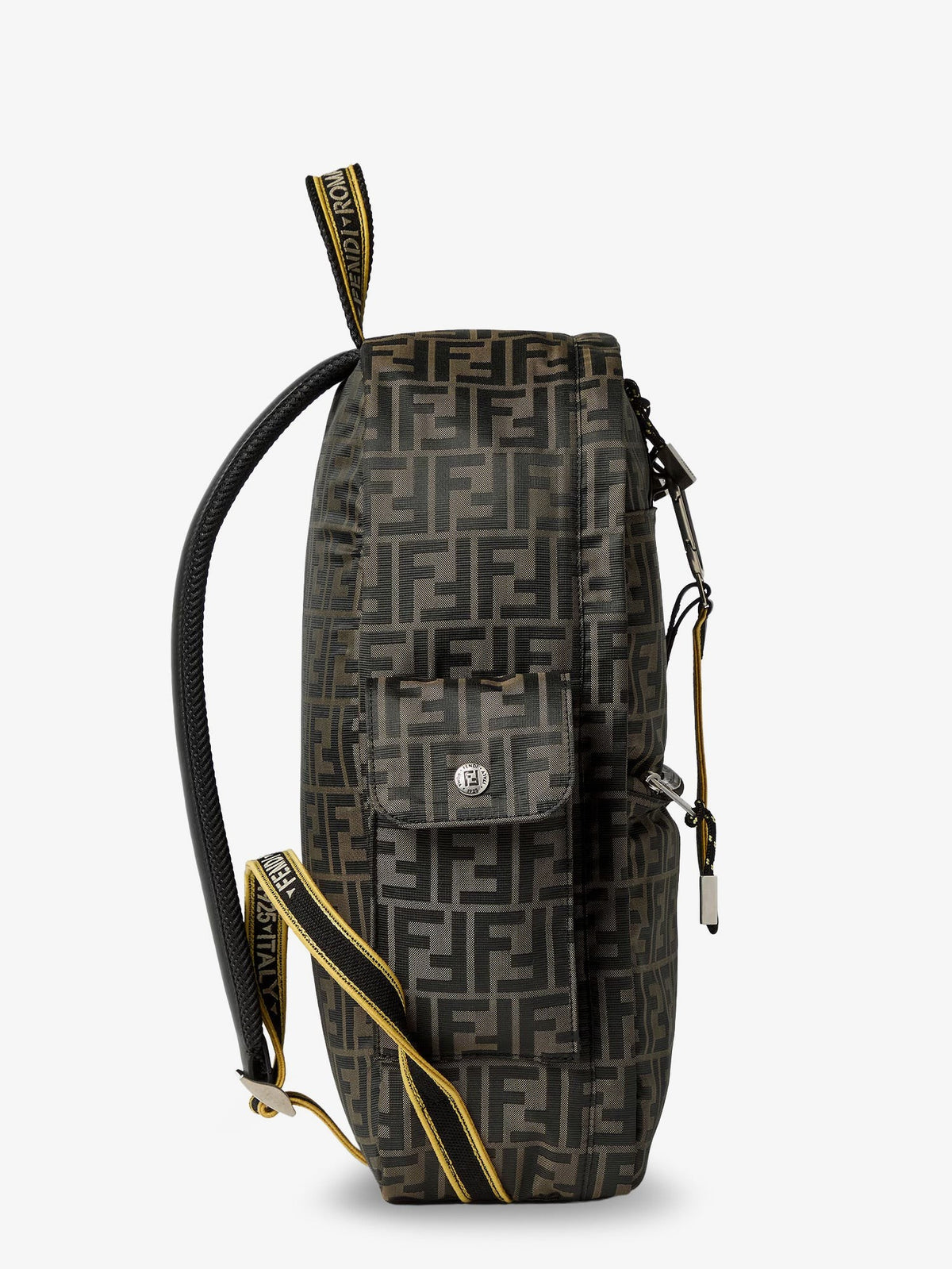 Fendi Men's Climb FF Zucca Technical Fabric Backpack Black