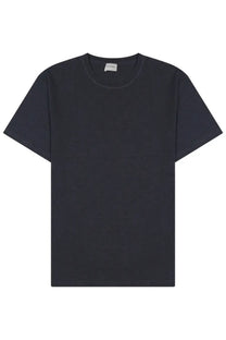 Closed men’s cotton shirt blue featuring a black crew-neck t-shirt with minimalist design and soft cotton fabric