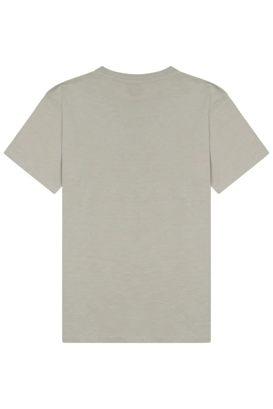 Closed men’s cotton shirt grey plain beige cotton t-shirt with simple crew neck and short sleeves
