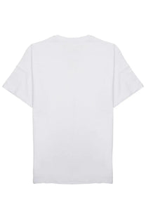 White cotton crew neck t-shirt with short sleeves from closed mens shirt classic in cotone white