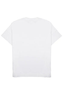 White cotton t-shirt with minimalist design from closed men’s shirt classic in cotone white collection