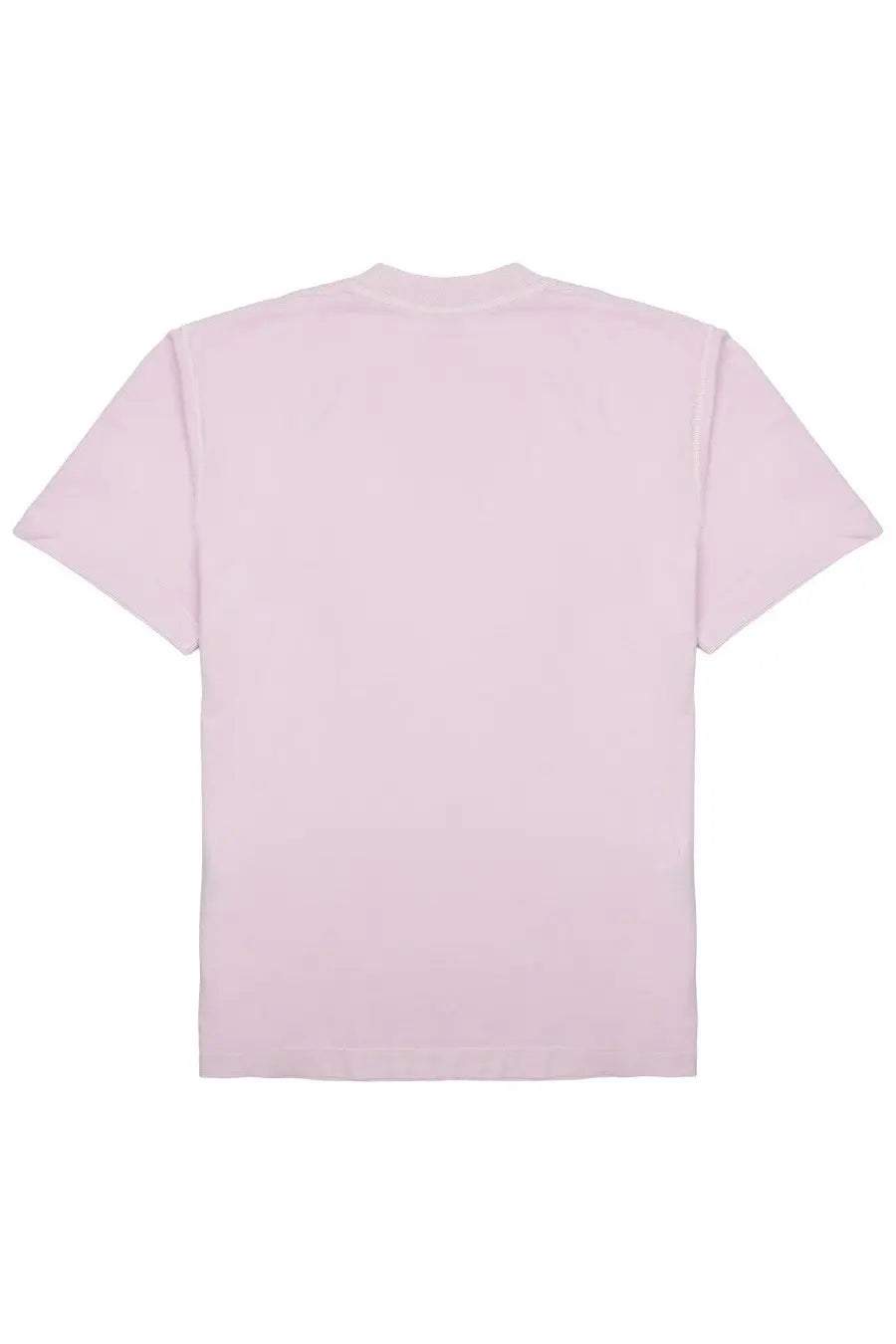A soft pink short-sleeved crew neck t-shirt shown as part of the closed men’s shirt con blue collection