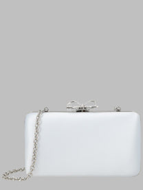 self-portrait Women's Clutch in Raso Con Fiocco Blue