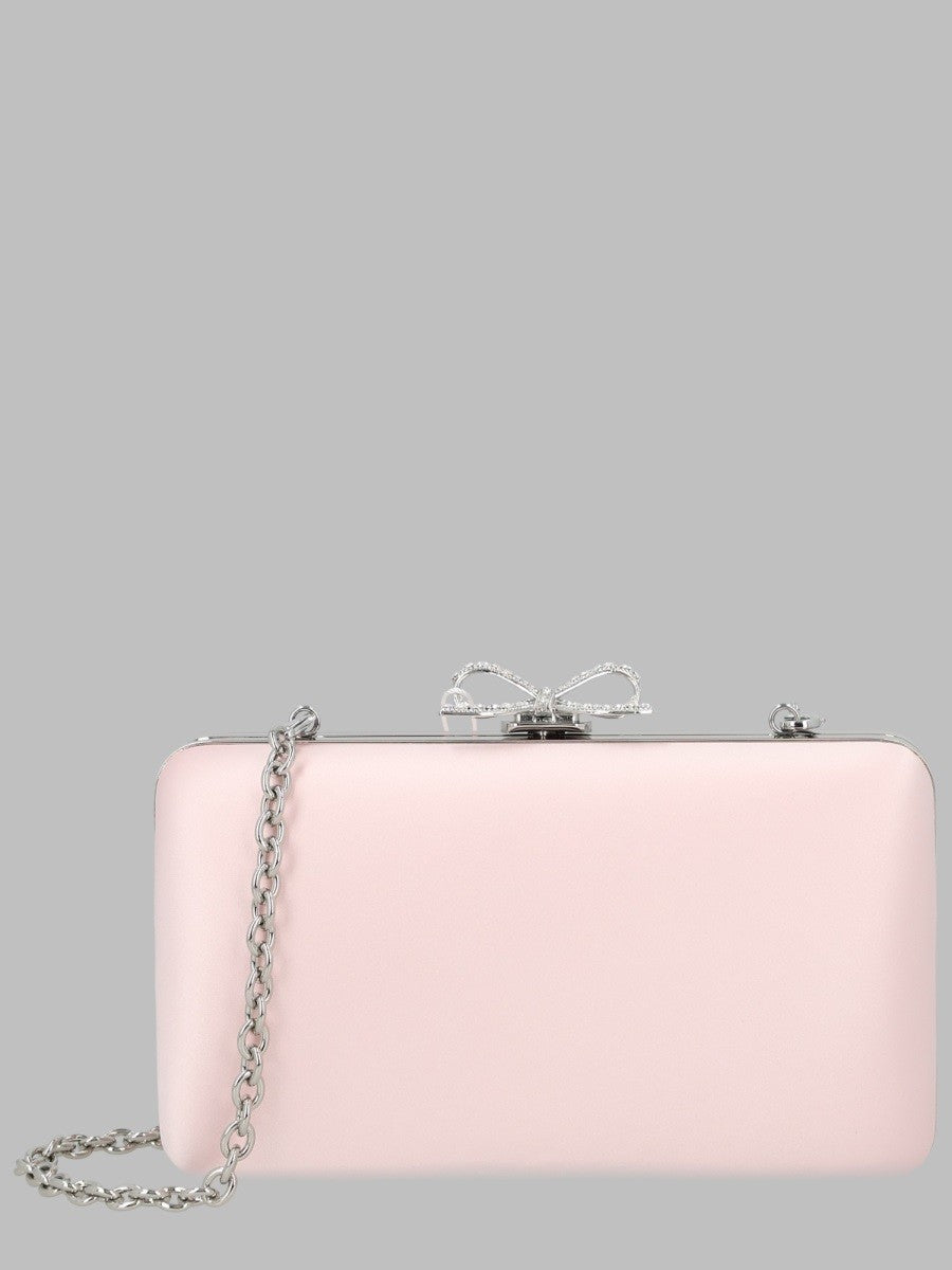 self-portrait Women's Clutch in Raso Con Fiocco Blue