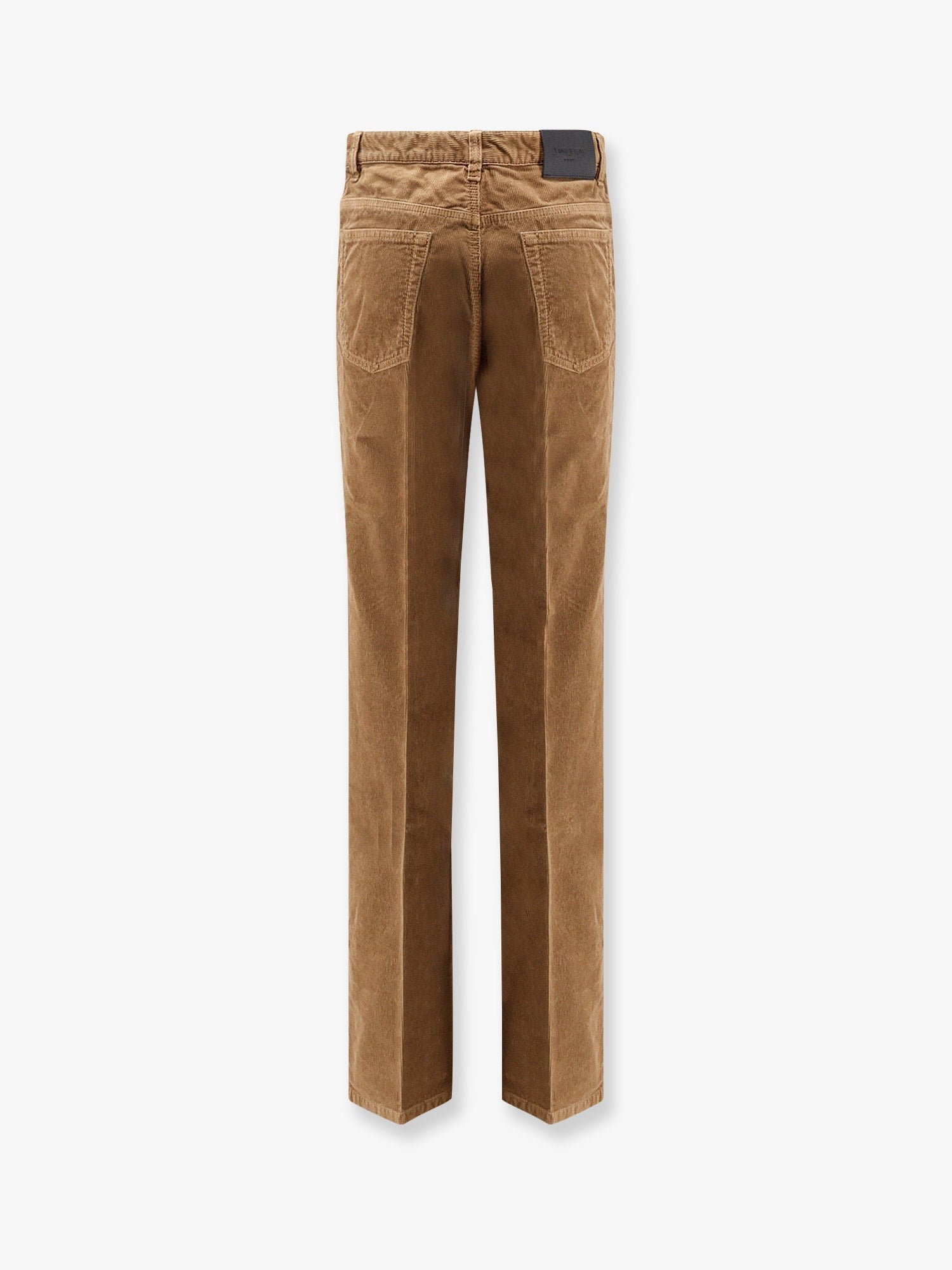 Saint Laurent Women's Clyde Corduroy Trousers Beige