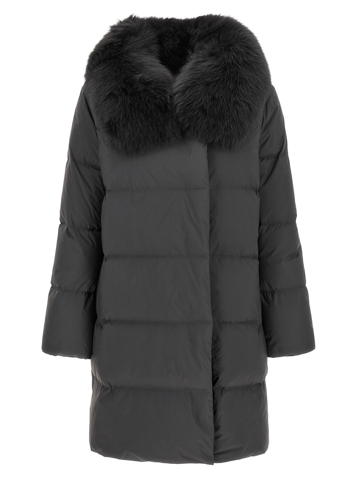 Yves Salomon Army Coat Black