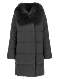Yves Salomon Army Coat Black