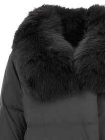 Yves Salomon Army Coat Black